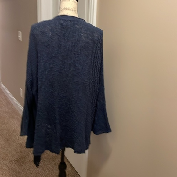 EUC Caslon women’s fringe open cardigan in blue size XL​​​ - Picture 4 of 7